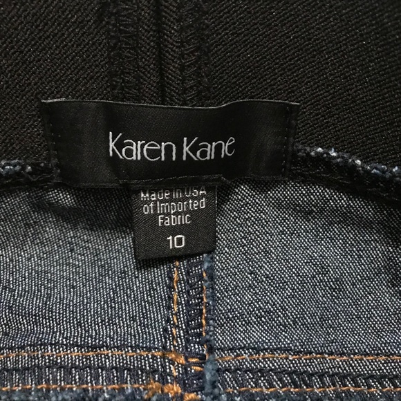 NWT Karen Kane, Denim Stretchy Waistband Legging Jeans, Size 10 - Picture 10 of 13